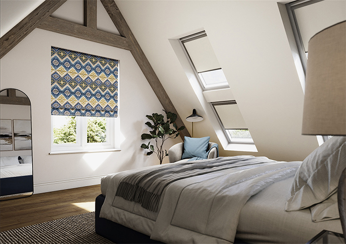 Navajo, Indigo - Roman Blind - Image 7